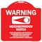 Signmission Warning Our Neighbors Are Watching Heavy-Gauge Aluminum Architectural Sign, 18" H, RW-1818-9867 A-DES-RW-1818-9867 - alternate 1